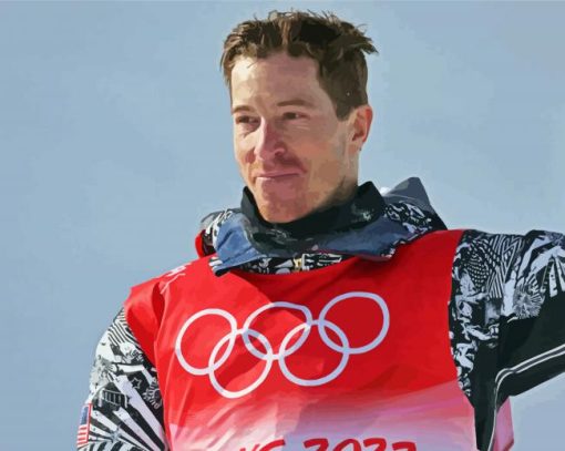 American Shaun White paint by number