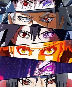 Anime Naruto Eyes paint by number