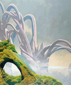 Arches Mist Roger Dean paint by number