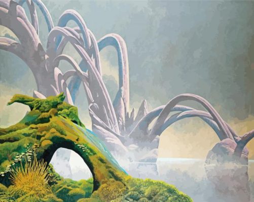 Arches Mist Roger Dean paint by number