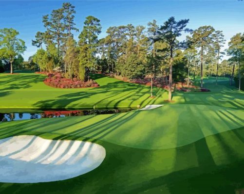 Augusta Golf Course paint by number