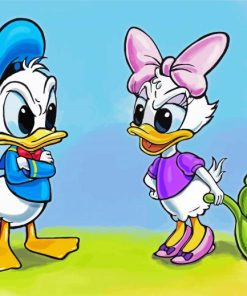 Baby Donald And Daisy paint by number