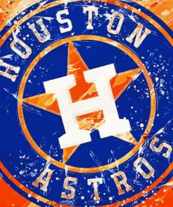 Baseball Astros Club Logo paint by number