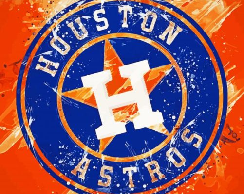 Baseball Astros Club Logo paint by number