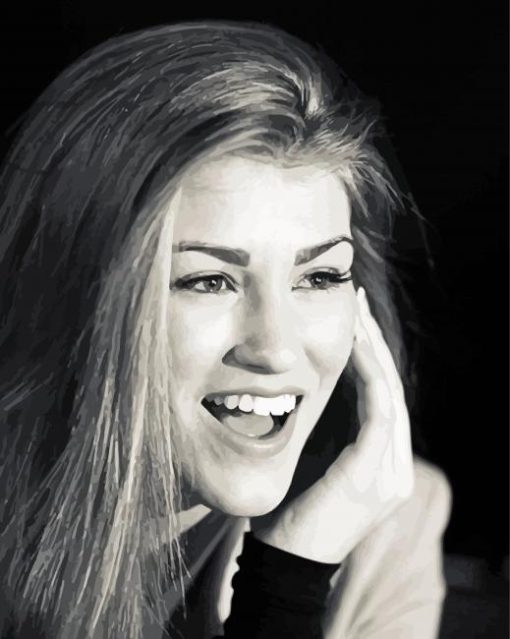 Black And White Amy Willerton paint by number