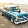Blue 1956 Chevrolet Car paint by number