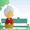 Cartoon Old Woman paint by number
