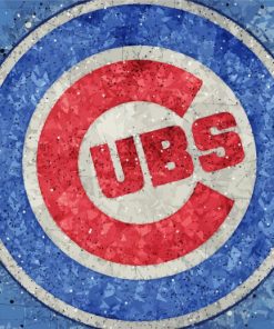 Chicago Cubs Baseball Club Logo paint by number