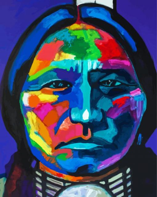 Chief Sitting Bull paint by number