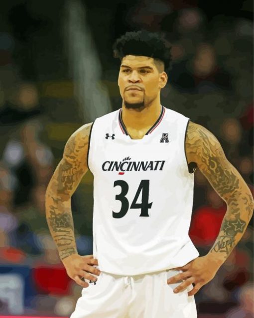 Cincinnati Bearcats Basketball Player paint by number