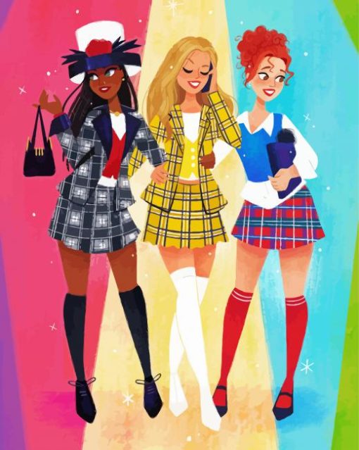 Clueless Animated Movie paint by number
