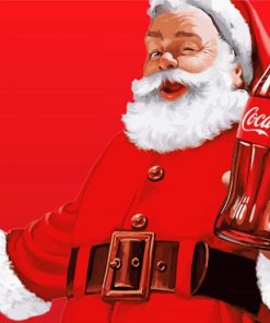 Coca Cola Santa paint by number