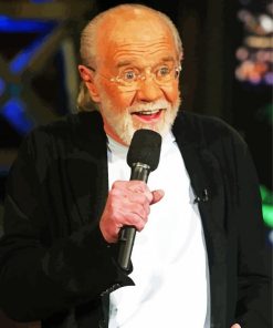 Comedian George Carlin paint by number