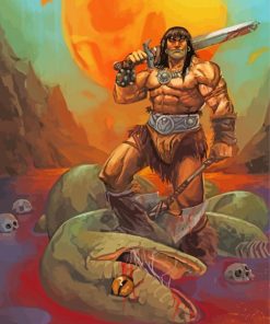 Conan The Barbarian Art paint by number