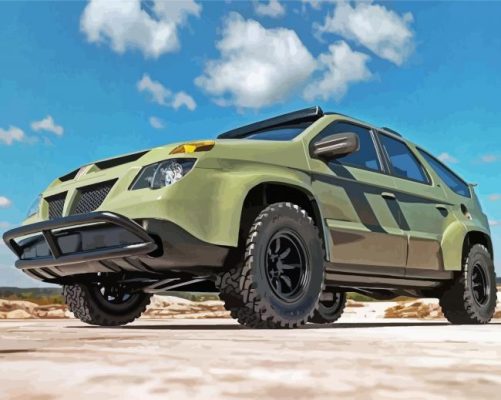 Cool Pontiac Aztek Car paint by number