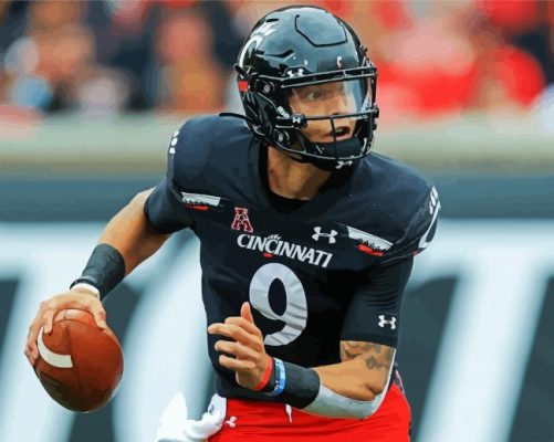 Desmond Ridder Cincinnati Bearcats Player paint by number