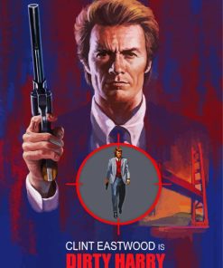 Dirty Harry Movie paint by number