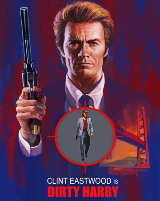 Dirty Harry Movie paint by number