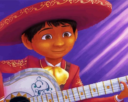 Disney Coco Miguel paint by number