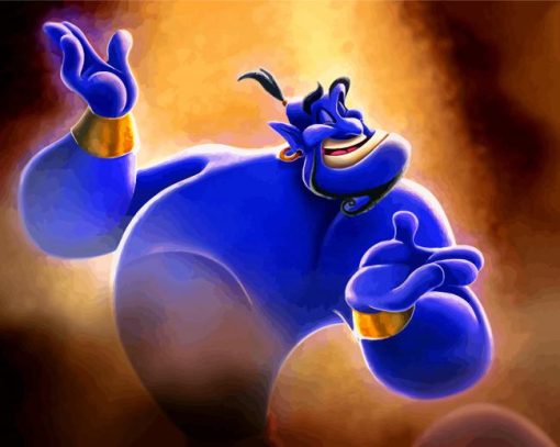 Disney Aladdin Genie paint by number