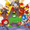 Easy Marvel Avengers paint by number