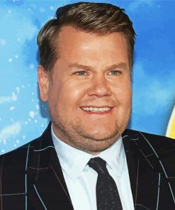 English Comic James Corden paint by number