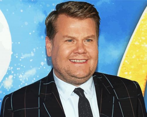 English Comic James Corden paint by number