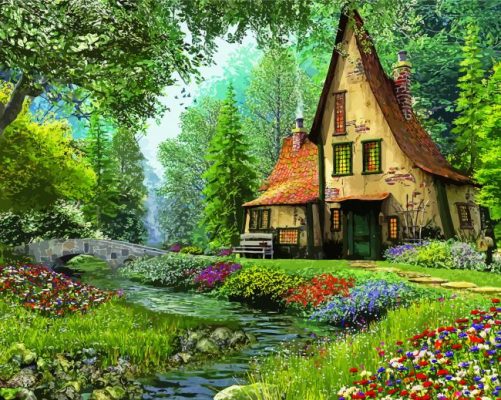 Fairytale House paint by number