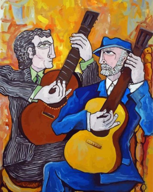 Flamenco Guitarists paint by number