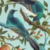 Floral Chinoiserie And Birds paint by number