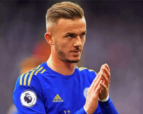 Football Player James Maddison paint by number