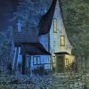 Forest Dark Cottage paint by number
