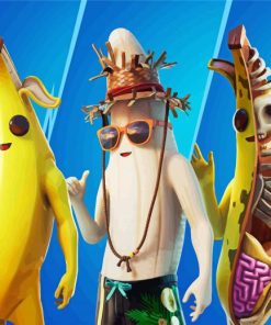 Fortnite Bananas paint by number