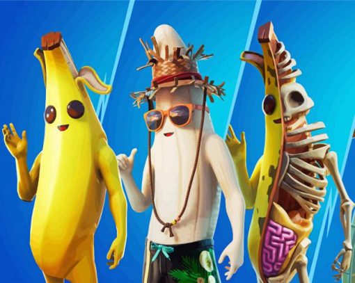 Fortnite Bananas paint by number