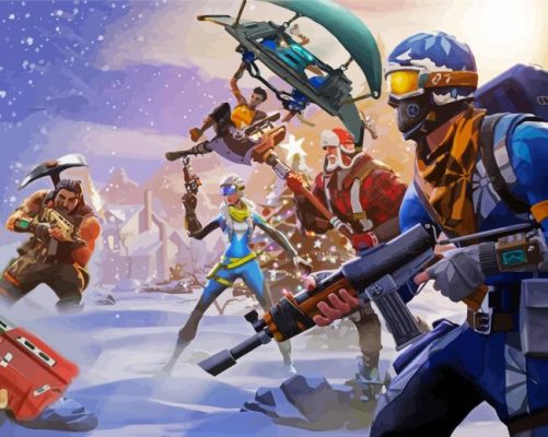 Fortnite Loading Screen paint by number