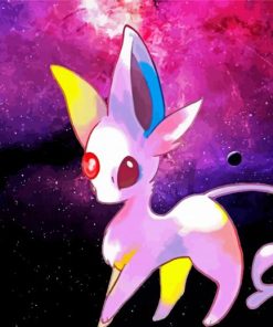 Galaxy Espeon paint by number