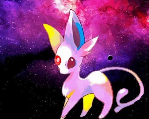 Galaxy Espeon paint by number