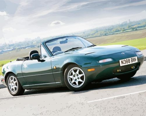 Green Mx5 Mk1 paint by number