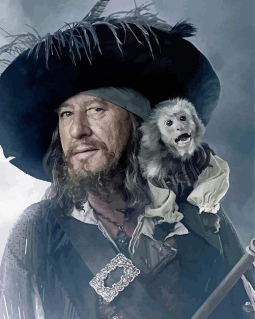 Hector Barbossa paint by number