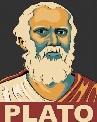 Illustration Plato paint by number