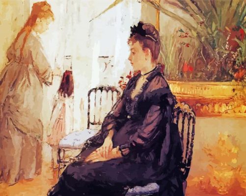 Interior By Berthe Morisot paint by number