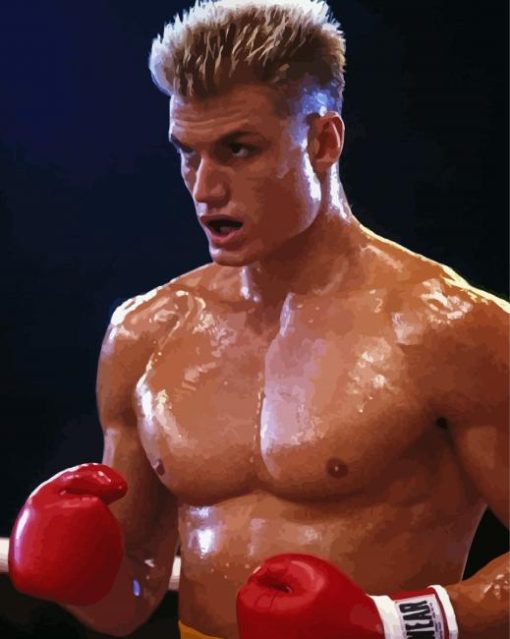 Ivan Drago Character paint by number