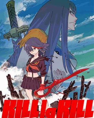 Kill La kill Anime Poster paint by number