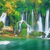 Kravica Waterfall Medjugorje paint by number