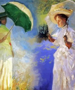 Ladies With Parasols paint by number
