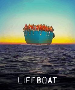 Lifeboat Movie Poster paint by number