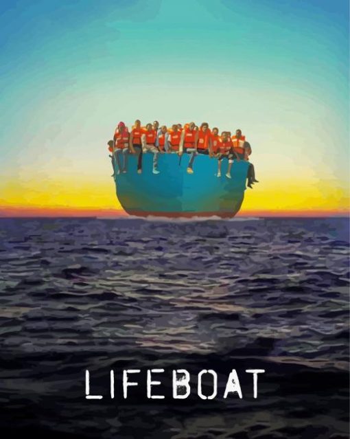 Lifeboat Movie Poster paint by number