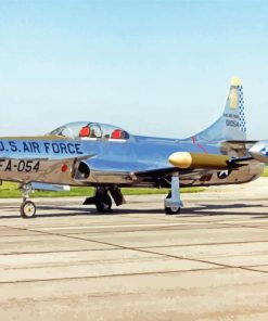 Lockheed F94 Starfire paint by number