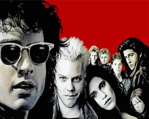 Lost Boys Movie Illustration Paint by number