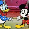 Mickey And Duck Cartoon paint by number
